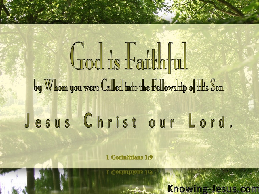 1 Corinthians 1:9 God Is Faithful (sage)
